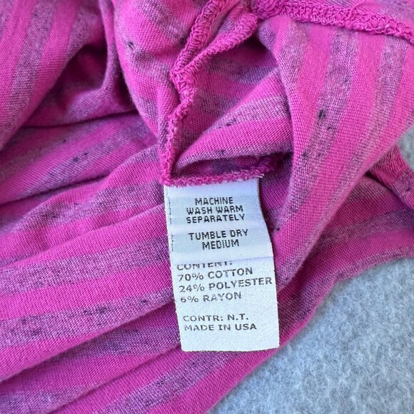 Cut Loose Purple Striped Two Tone Rosa‎ Boxy Pullover Long Sleeve Top One Size - Picture 11 of 14